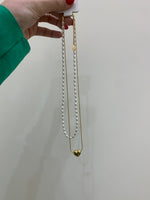 Carica l&#39;immagine nel visualizzatore di Gallery, Doppia collana perle e cuore
